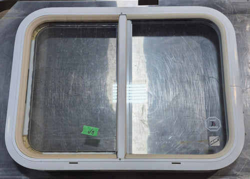 Used White Radius Opening Window : 23 1/2 W x 17 1/2 H x 1 7/8 D