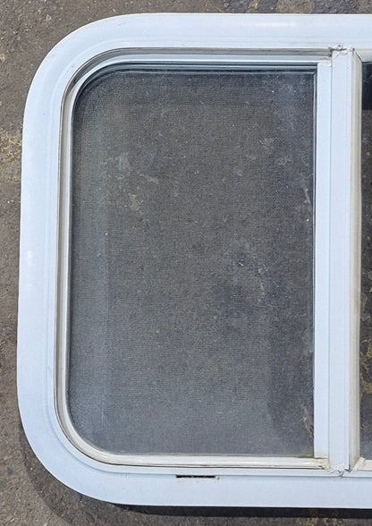 Used White Radius Opening Window : 23 1/2 W x 17 1/2 H x 1 7/8 D