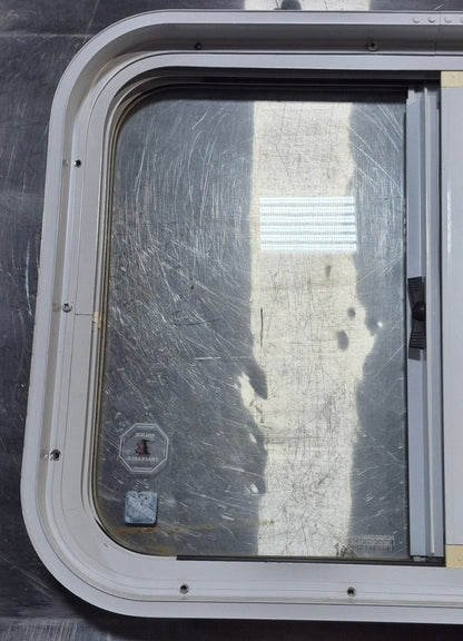 Used White Radius Opening Window : 23 1/2 W x 17 1/2 H x 1 7/8 D