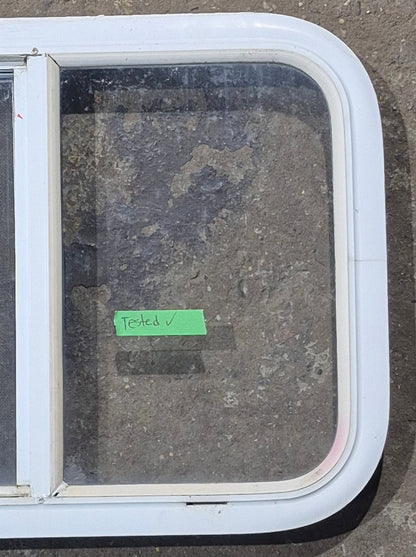 Used White Radius Opening Window : 23 1/2 W x 17 1/2 H x 1 7/8 D