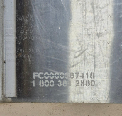 Used White Radius Opening Window : 23 1/2 W x 17 1/2 H x 1 7/8 D