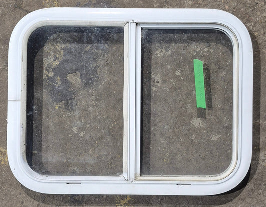 Used White Radius Opening Window : 23 1/2 W x 17 1/2 H x 1 7/8 D