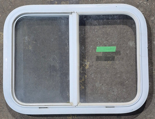 Used White Radius Opening Window : 23 1/2 W x 17 1/2 H x 1 7/8 D