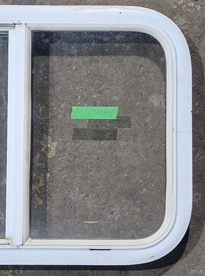 Used White Radius Opening Window : 23 1/2 W x 17 1/2 H x 1 7/8 D