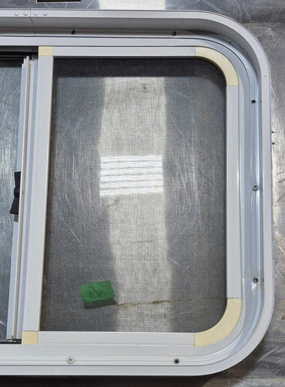 Used White Radius Opening Window : 23 1/2 W x 17 1/2 H x 1 7/8 D