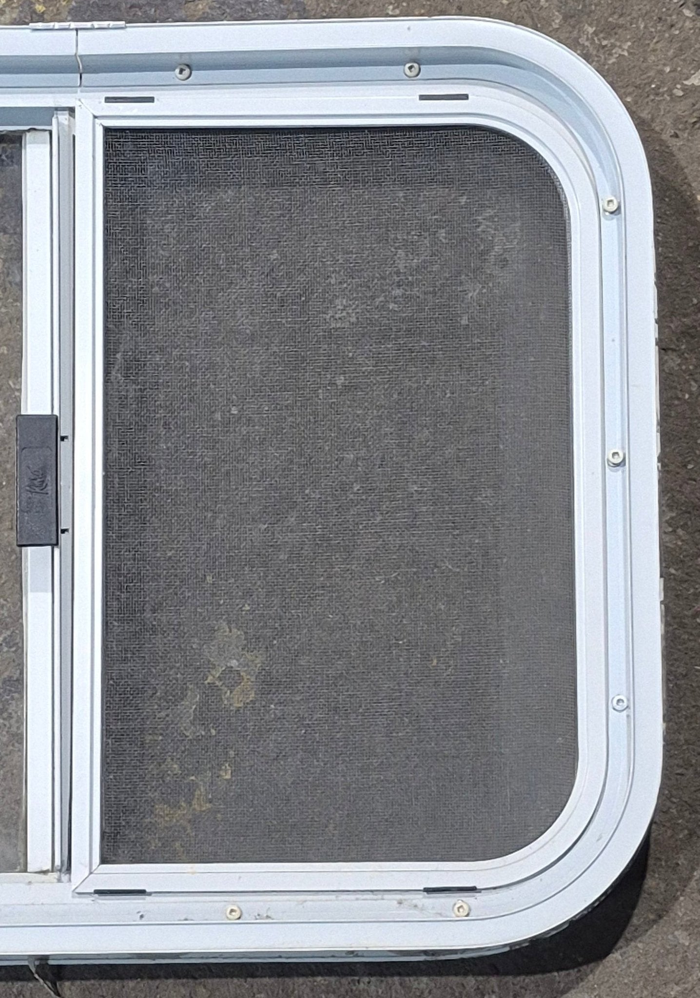 Used White Radius Opening Window : 23 1/2 W x 17 1/2 H x 1 7/8 D