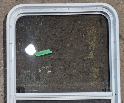 Used White Radius Opening Window : 23 1/2 W x 39 1/4 H x 1 7/8 D