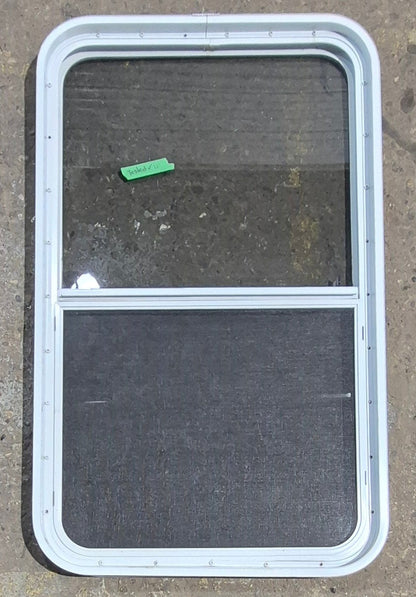 Used White Radius Opening Window : 23 1/2 W x 39 1/4 H x 1 7/8 D