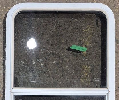 Used White Radius Opening Window : 23 1/2 W x 39 1/4 H x 1 7/8 D