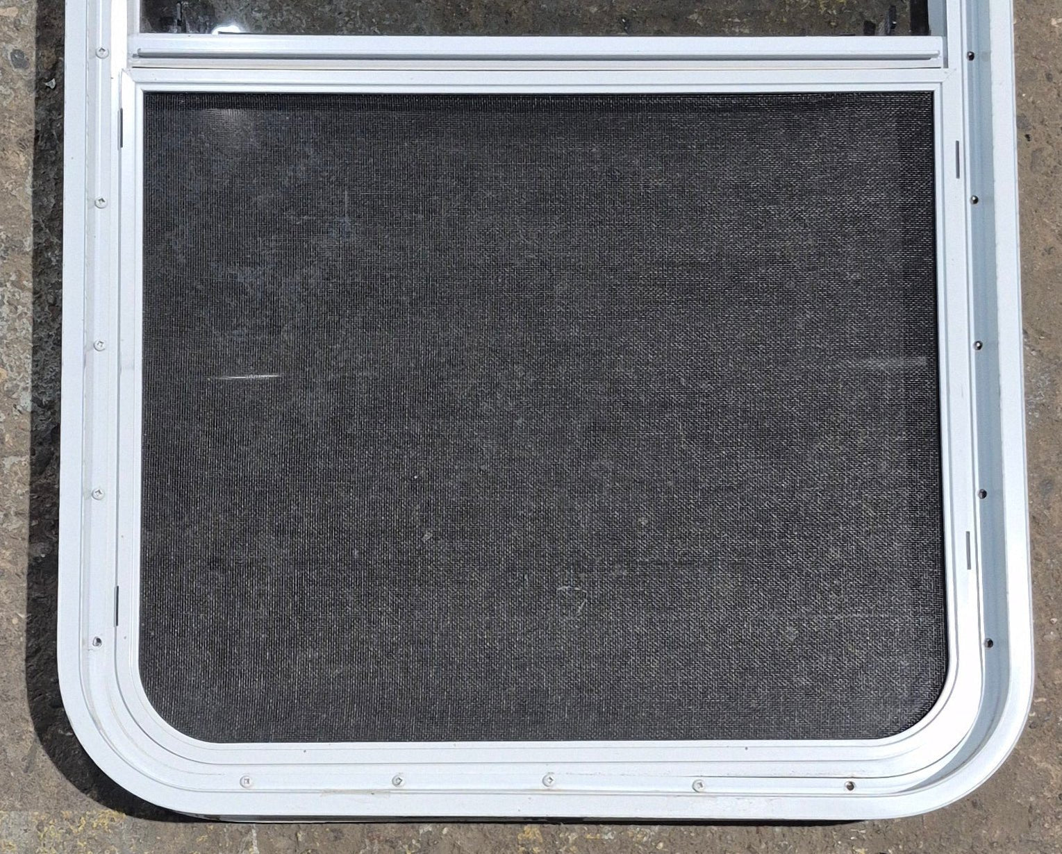 Used White Radius Opening Window : 23 1/2 W x 39 1/4 H x 1 7/8 D