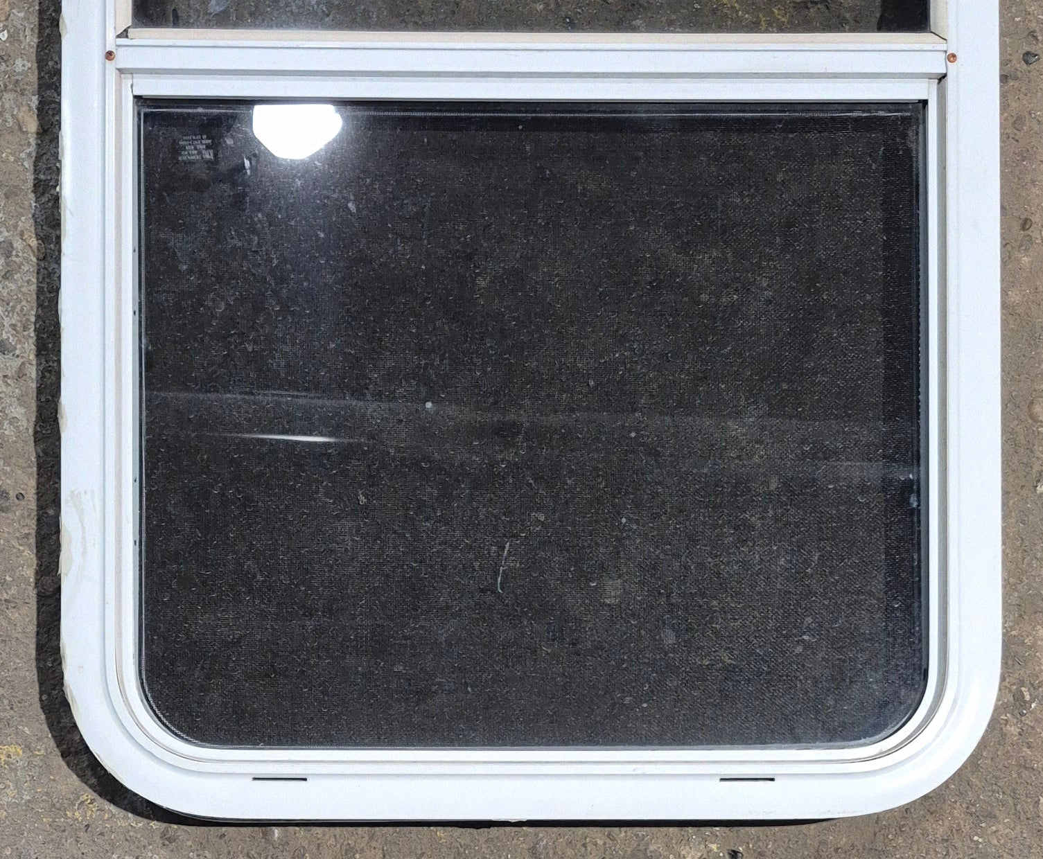 Used White Radius Opening Window : 23 1/2 W x 39 1/4 H x 1 7/8 D