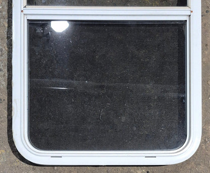 Used White Radius Opening Window : 23 1/2 W x 39 1/4 H x 1 7/8 D