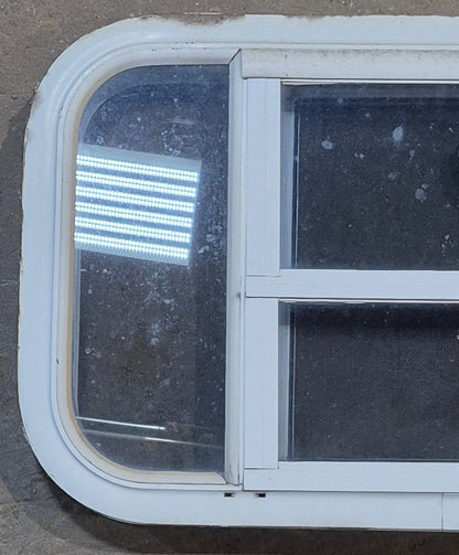 Used White Radius Opening Window : 23 1/4 W x 14 1/2 H x 1 7/8 D