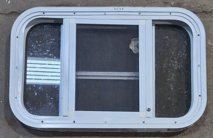 Used White Radius Opening Window : 23 1/4 W x 14 1/2 H x 1 7/8 D