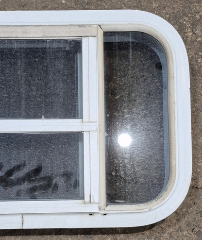Used White Radius Opening Window : 23 1/4 W x 14 1/4 H x 1 7/8 D