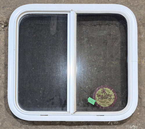 Used White Radius Opening Window : 23 1/4 W x 21 1/4 H x 1 3/4 D
