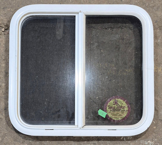 Used White Radius Opening Window : 23 1/4 W x 21 1/4 H x 1 3/4 D