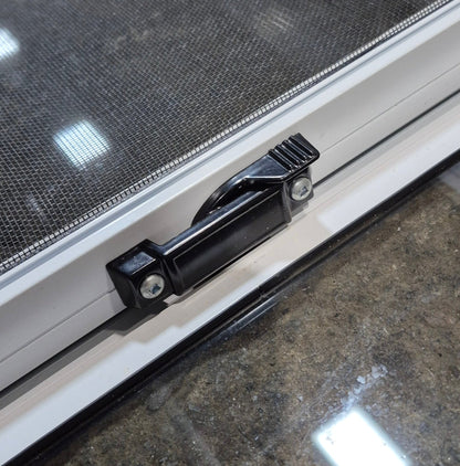 Used White Radius Opening Window : 24 1/4 W x 21 3/4 H x 1 7/8 D