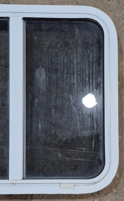Used White Radius Opening Window : 24 1/4 W x 21 3/4 H x 1 7/8 D