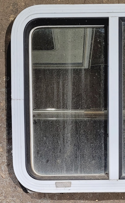 Used White Radius Opening Window : 24 W x 21 1/2 H x 1 7/8 D