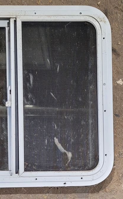 Used White Radius Opening Window : 24 W x 21 1/2 H x 1 7/8 D