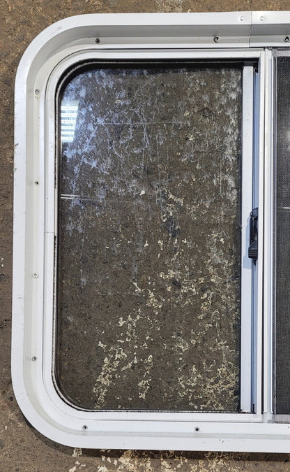 Used White Radius Opening Window : 24 W x 21 3/4 H x 1 7/8 D