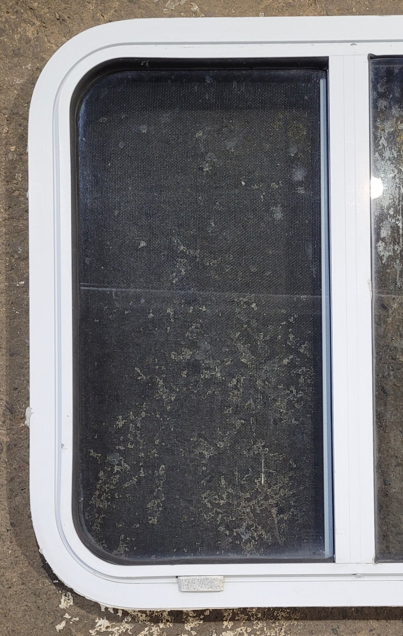 Used White Radius Opening Window : 24 W x 21 3/4 H x 1 7/8 D