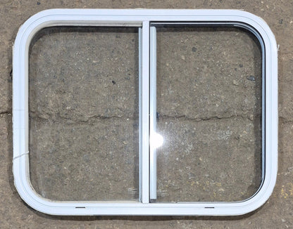 Used White Radius Opening Window : 25 1/2 W x 19 1/2 H x 1 1/4 D