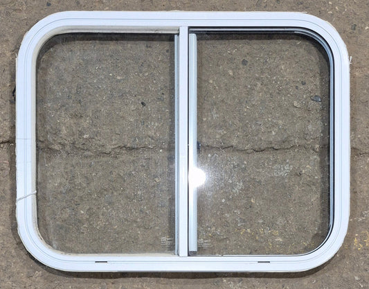 Used White Radius Opening Window : 25 1/2 W x 19 1/2 H x 1 1/4 D