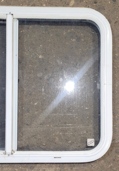 Used White Radius Opening Window : 26 1/2 W x 20 1/2 H x 1 1/4 D