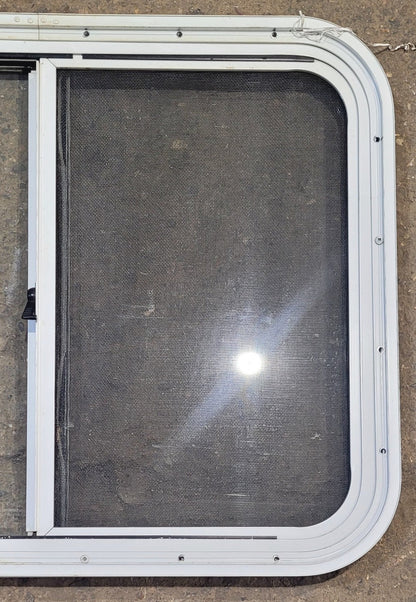 Used White Radius Opening Window : 26 1/2 W x 20 1/2 H x 1 1/4 D