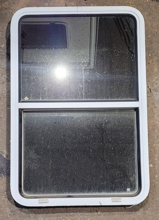 Used White Radius Opening Window : 26 W x 39 1/2 H x 1 7/8 D