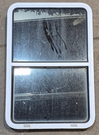 Used White Radius Opening Window : 26 W x 39 1/2 H x 1 7/8 D