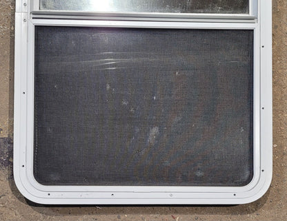 Used White Radius Opening Window : 26 W x 39 1/2 H x 1 7/8 D