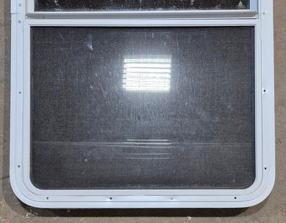 Used White Radius Opening Window : 26 W x 39 1/2 H x 1 7/8 D