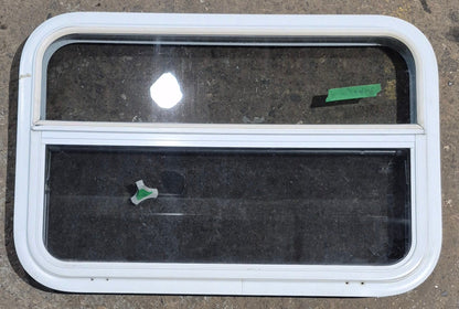 Used White Radius Opening Window : 29 1/2 W x 19 1/4 H x 1 7/8 D