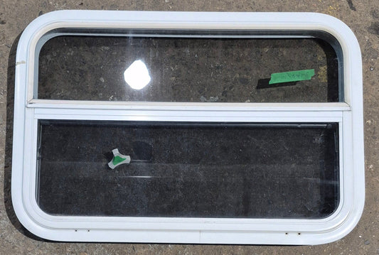 Used White Radius Opening Window : 29 1/2 W x 19 1/4 H x 1 7/8 D